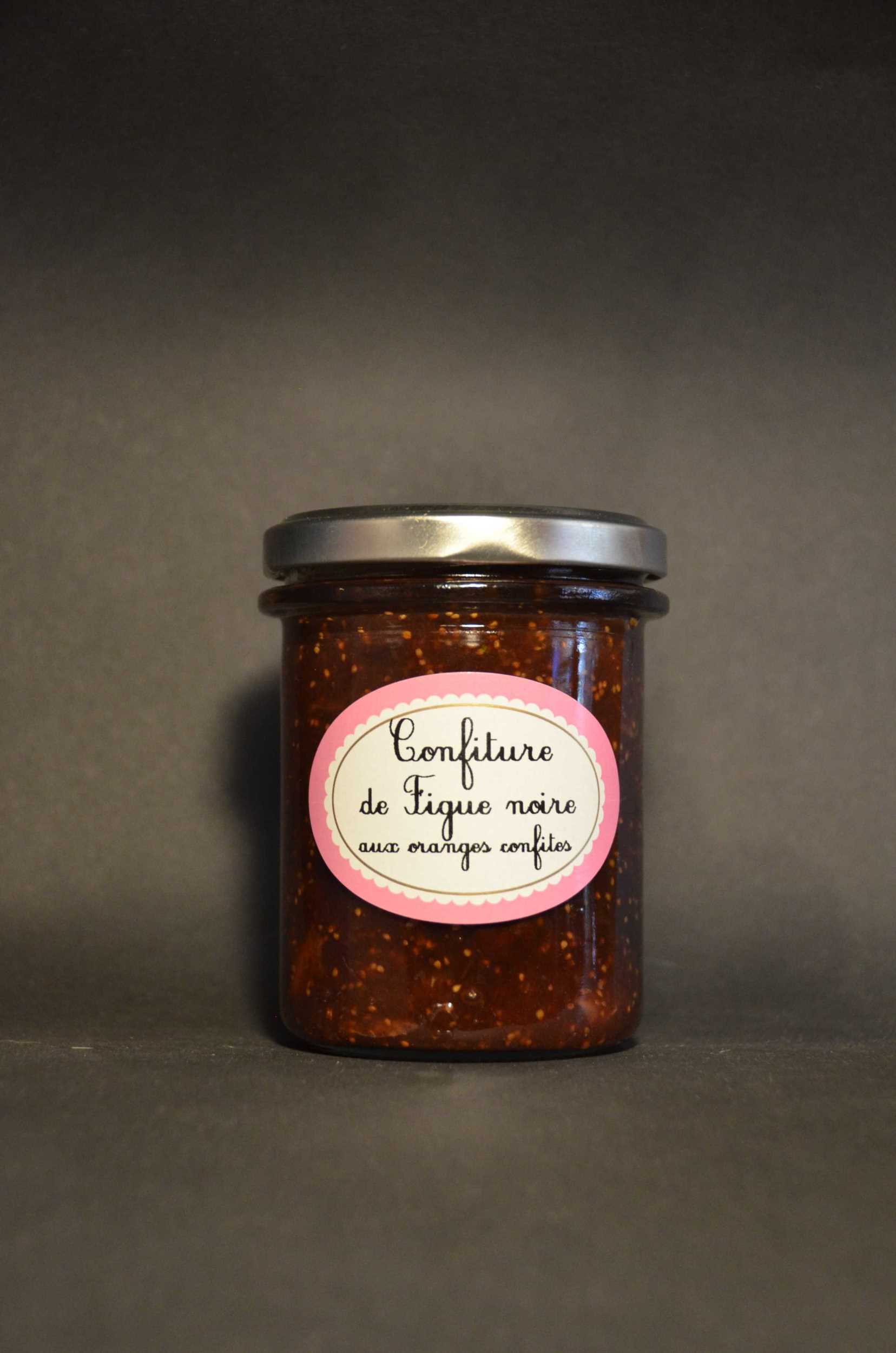 Grange aux vins Confiture de Figue noire aux oranges confites 240 gr